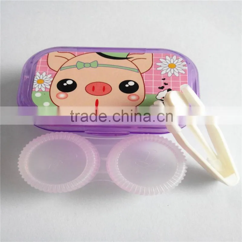 cute contact lens case, smart case contact girl