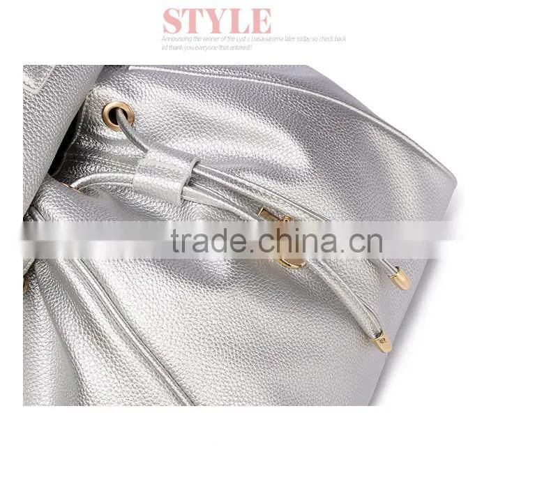 New Design female bag pu backpack fashion lady backpack