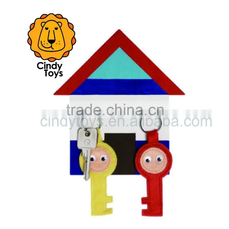 DIY Wooden Craft key holder House 1 pcs for Kids