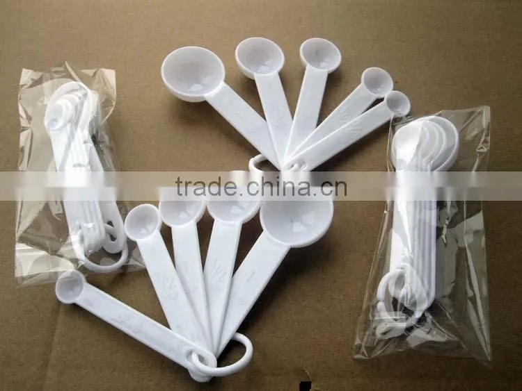 2016 CUSTOM print 4pcs cheap Plastic Measuring Spoon
