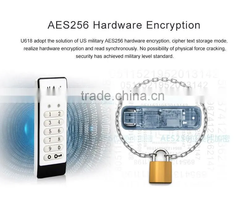 Netac U618 Safe and reliable U-safe keyboard encryption USB flash drive