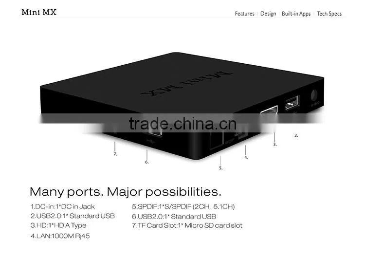 best selling products cable set top box price full hd 1080p android mini mx tv box