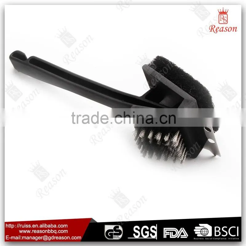 Long handle BBQ copper wire cleaning brush