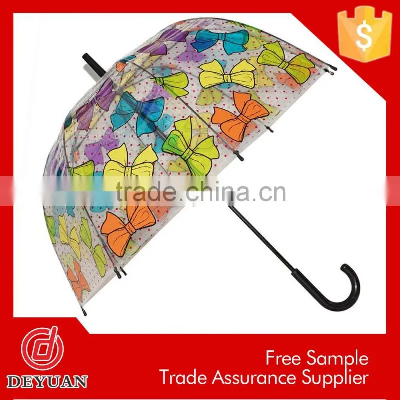 adult baby stroller straight transparent printed pvc umbrella