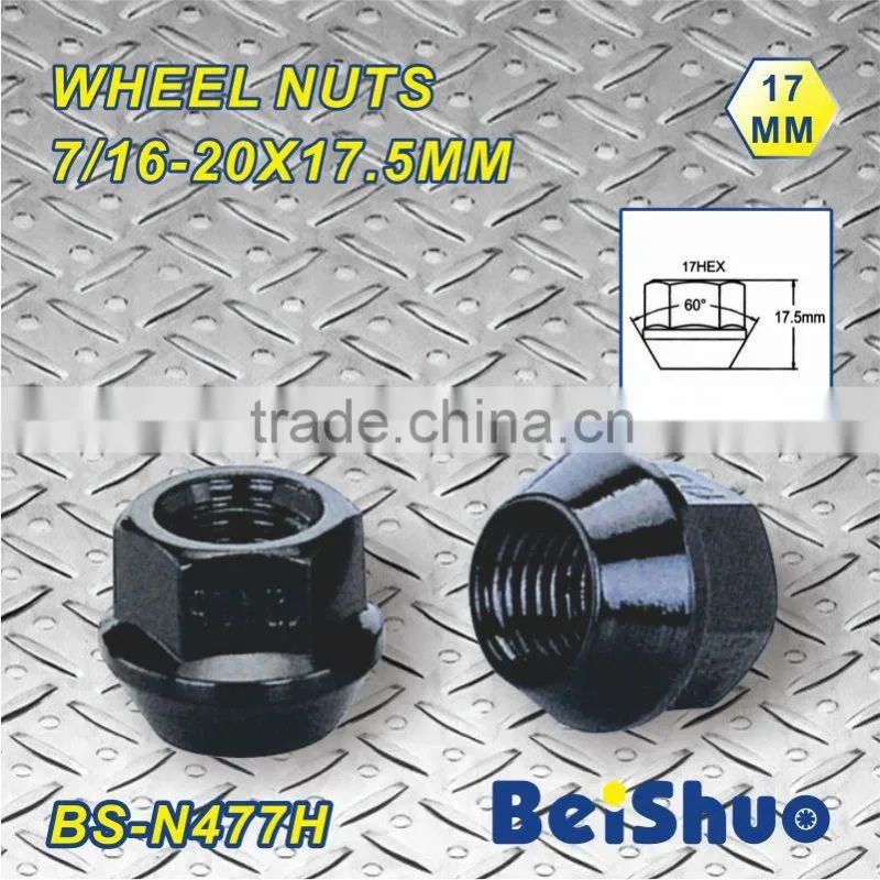 (BS-477H) 7/16-20X17.5MM HEX 17MM wheel nut wheel accessory