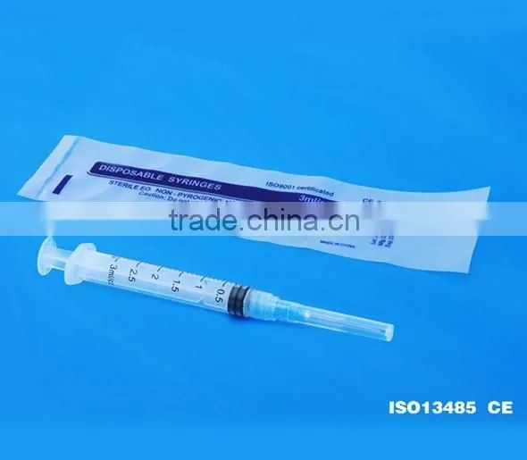 10CC/ML luer lock disposable syringe with needle