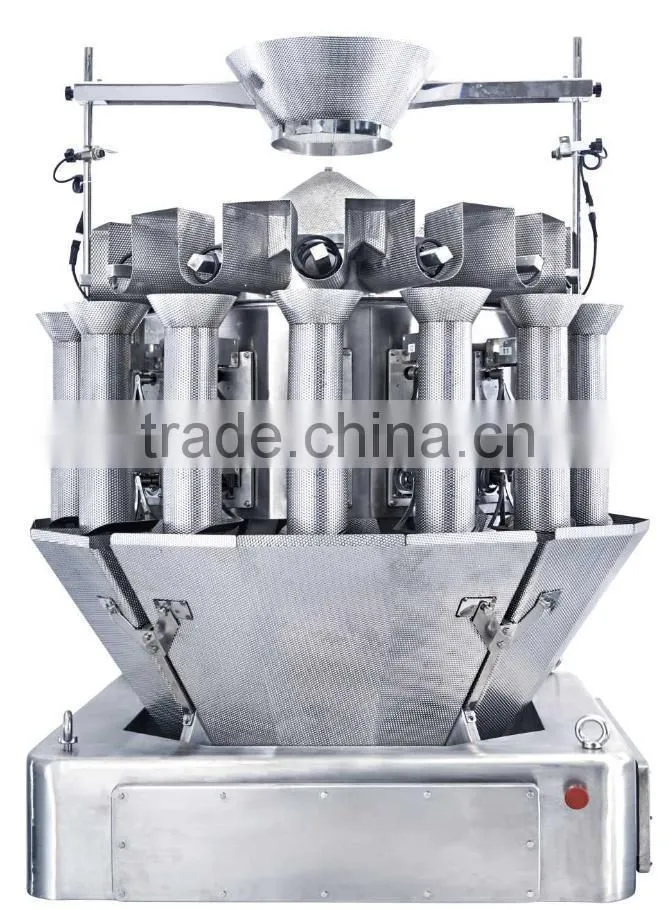 Automatic multihead combination weigher for screw feeding