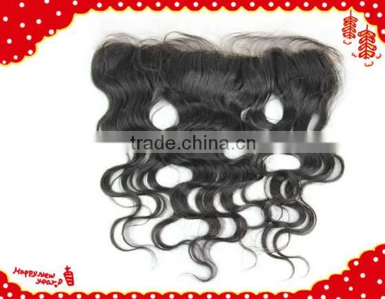 Middle parting lace closure , top quality popular ear to ear full lace frontal closures