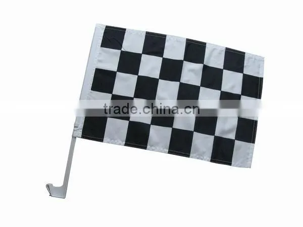 Custom Logo Design Sublimation Car Flags For Car Used