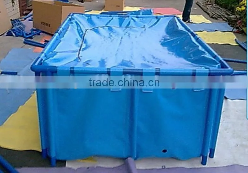 Flexible Folding Koi Fish Tank with Cover, Koi Show Display
