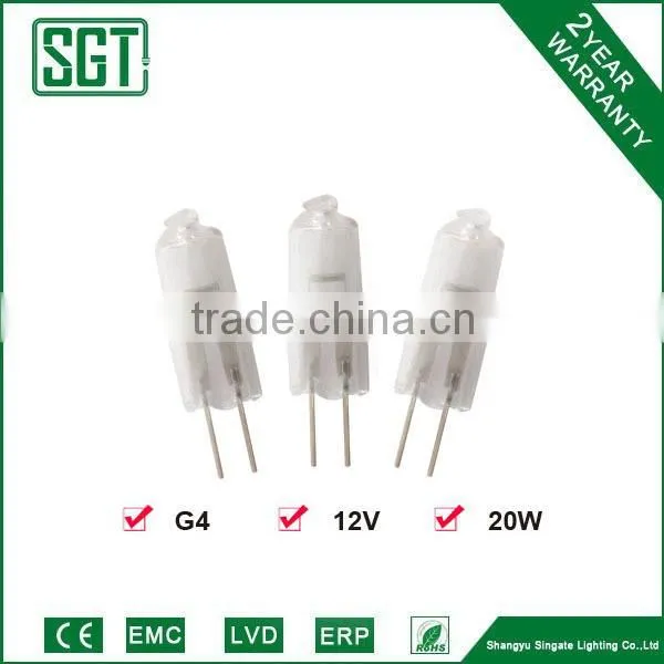2016 Hot product!chandelier use G4 20W 110lm 12v halogen light