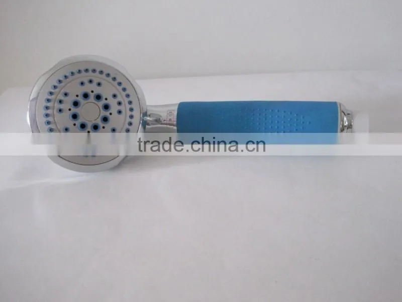 Six functions chrome shower abs shower head matching shower