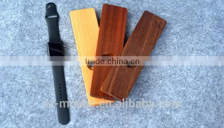 2015 new coming wooden for apple watch charger stand
