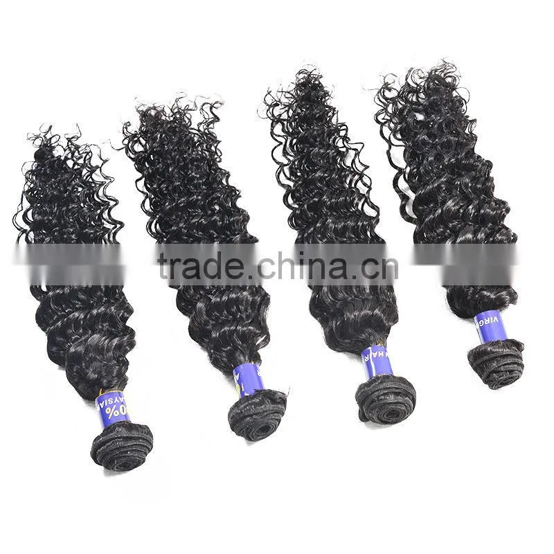Natural Black Color Afro Curly Remy Malaysian Human Hair Extension