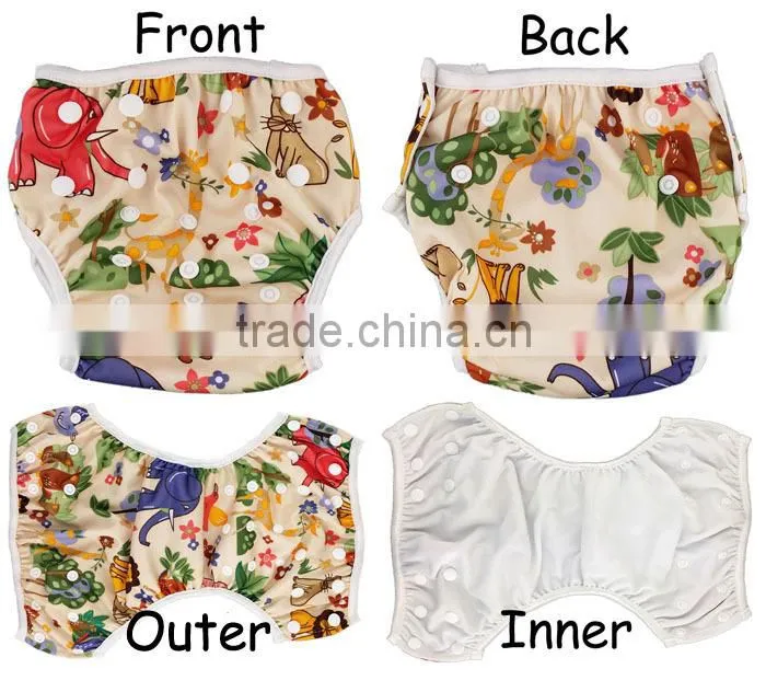 New design baby swim Diaper with mesh inner swimming diaper