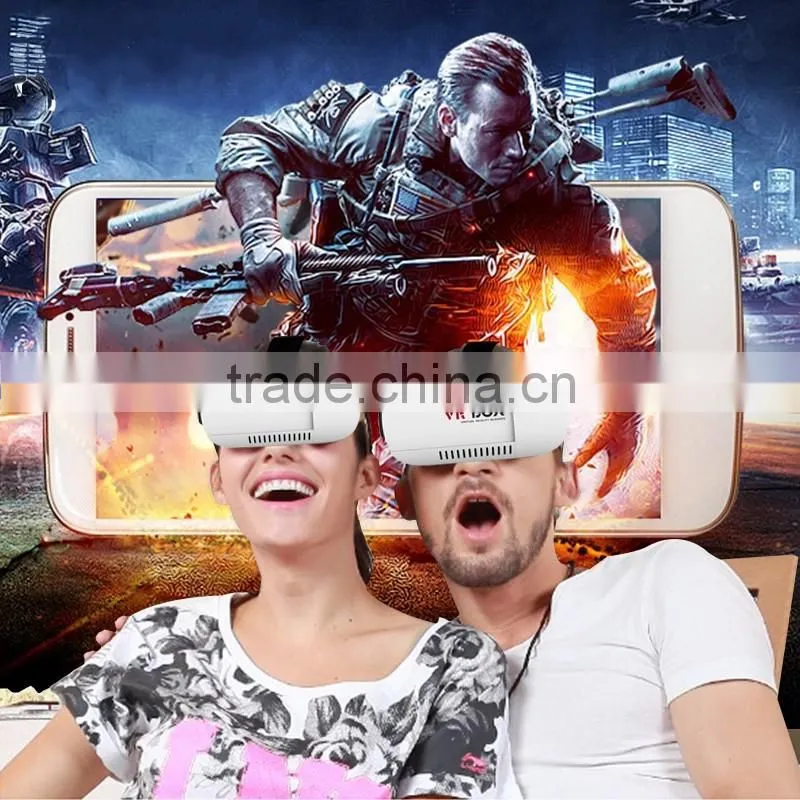 New VR BOX 3 d Glasses Mobile Phone Virtual Reality Fit 4.7 to 6.0 inch mobile phone 3 d Glasses Print Logo vr Headset