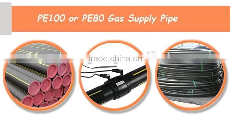 PE100 or PE80 Natural Gas Supply Plastic Pipe