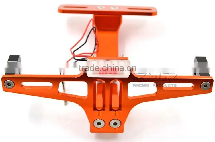 BJ-LPL-039 Recommended Universal Street Bike Aluminum License Plates Bracket with LED