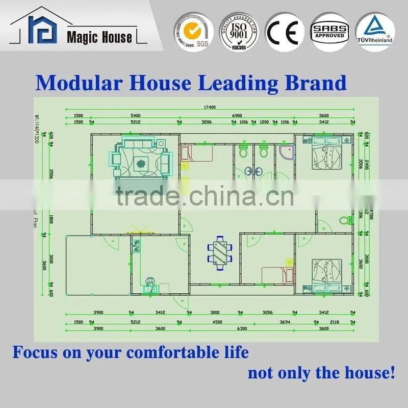 Hot sale customized durable architecture design houses with ISO Certificate design