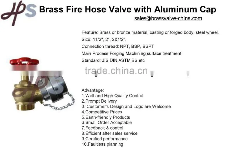 brass fire hose valve stock