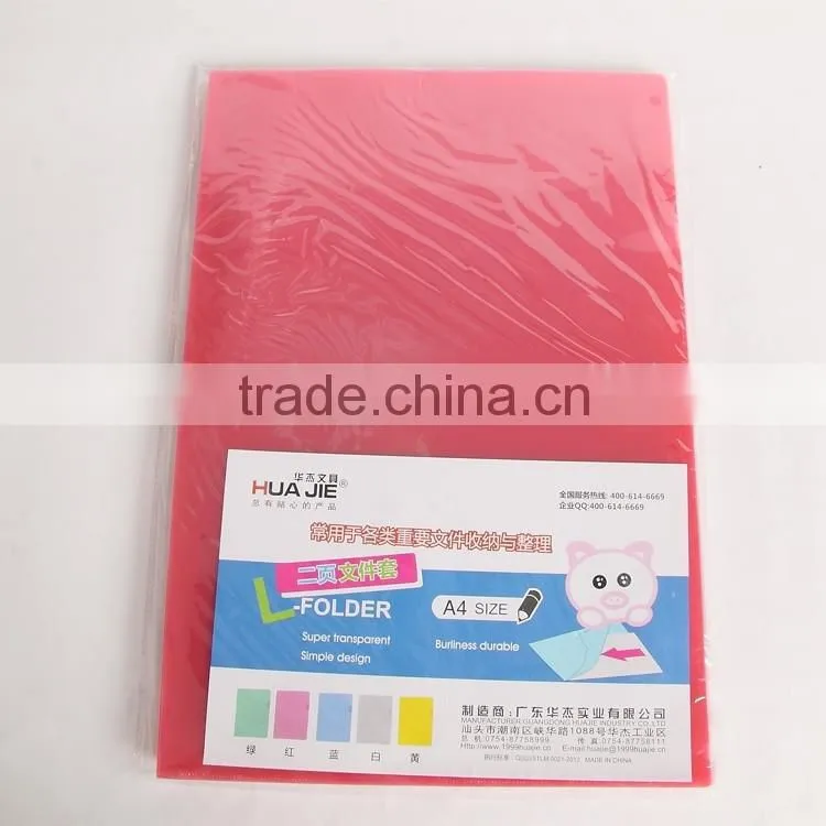A4 FC size PP L Shape Document File Folders