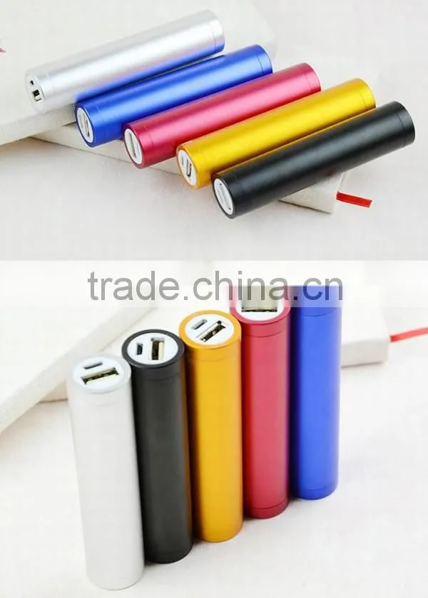 AWC317 Custom Logo Tube charger 18650 power bank 2600mahshenzhen
