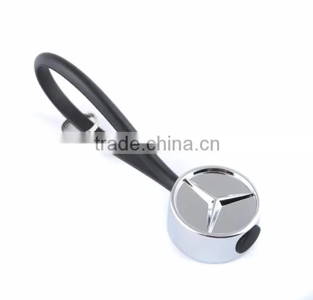 Best selling items car logo 3d soft pvc keychain metal