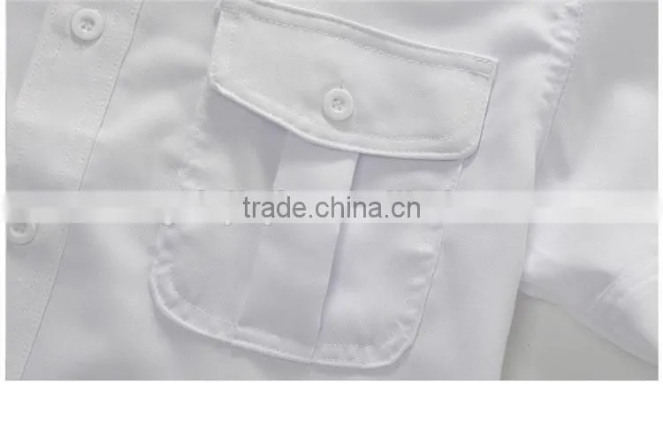 Summer wear security guard uniforms white shirts