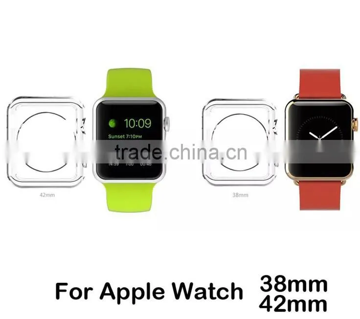 Cheap Soft TPU Cover for Apple Watch with Retail Packaging