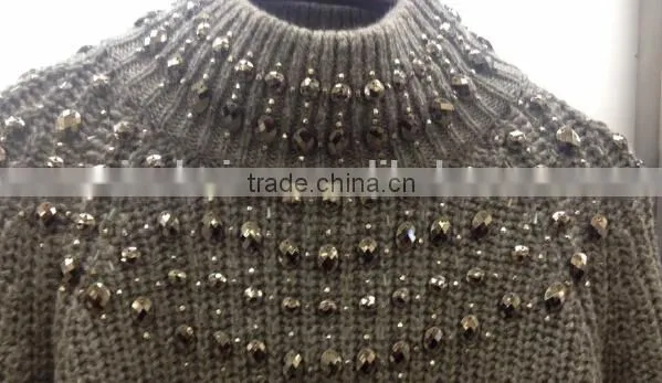 ladies' hot sell knitted sweaters