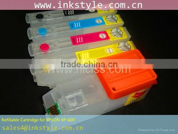 Inkstyle Refillable Ink Cartridge for Epson XP-600 T2601 XP600 XP800 Series