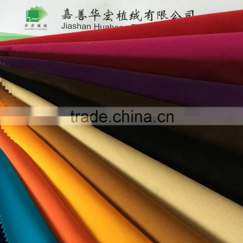 Hot sale velvet flock fabric use for box bag cover