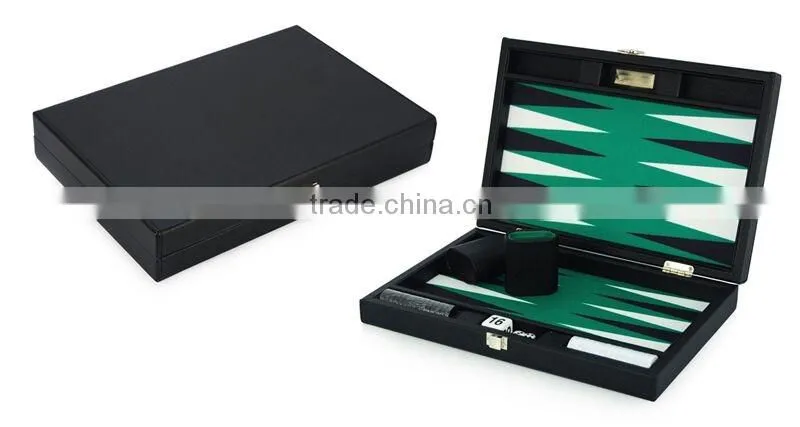 2016 Hot-selling Custom Leather Game Board Backgammon Set