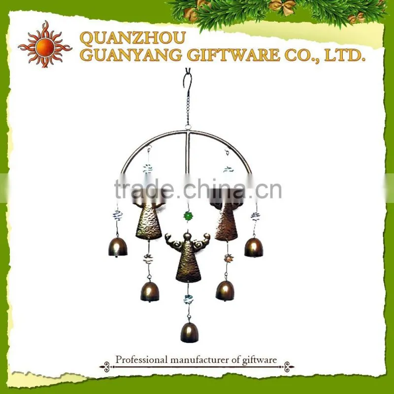 indoor Hanging wind chimes Glass and Metal windchime