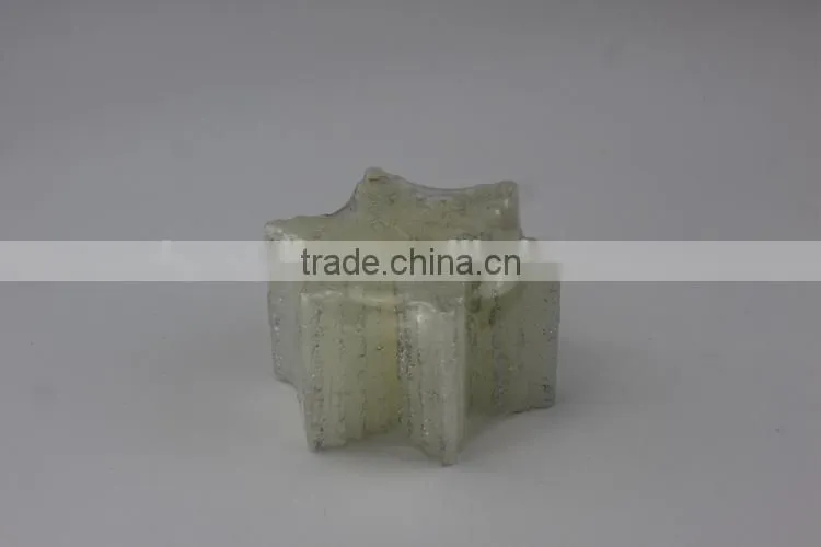 New Christmas Decoration Candle / Snow Flake Shaped Engraved Candle