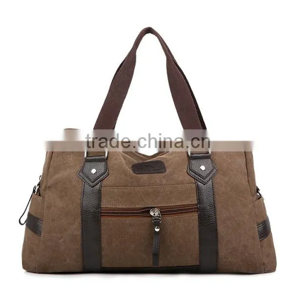 Manufacturer high capacity travel sport canvas duffel bag for man