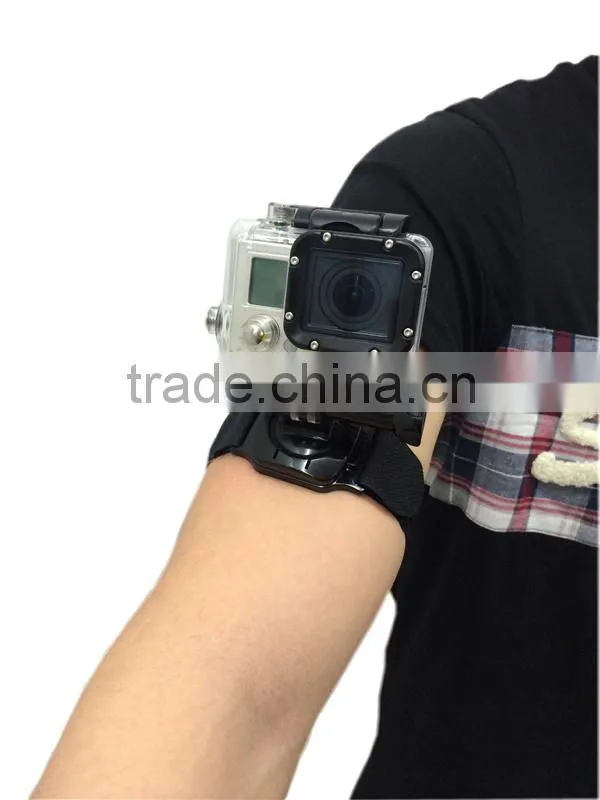 360 Degree Swivel Arm/ Wrist Strap Mount Waterproof Case Strap for Gopro Hero2 3 3+ 4