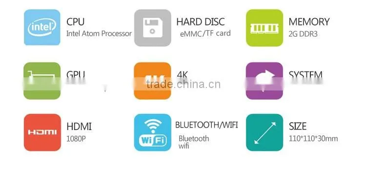 Highest cost effective mini pc Z3735 computer 2G RAM and SSD or TF card living room office game small htpc desktop