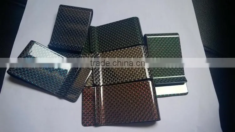 high polish Finished Carbon Fiber Money Clip, Carbon fiber wallet clip