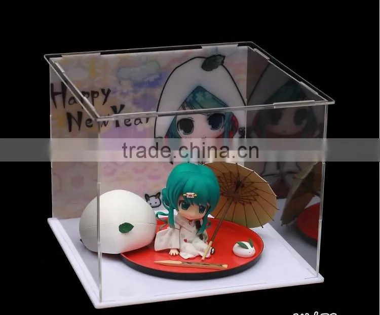 Top grade acrylic product display box with galaxy design