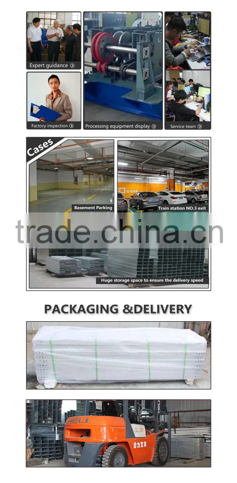 ISO Q235 GI Galvanized steel cable tray wire trunking