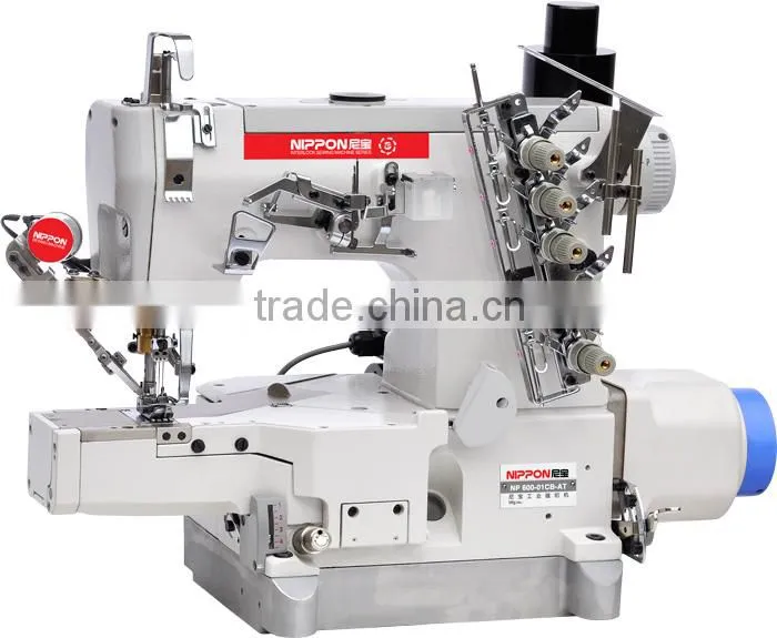 NP 664-01CB/AT direct drive high speed cylinder bed Interlock Sewing Machines with auto trimmer