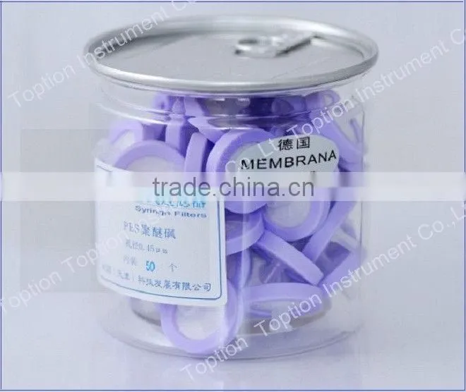 0.22 um/0.45 um membrane syringe filter
