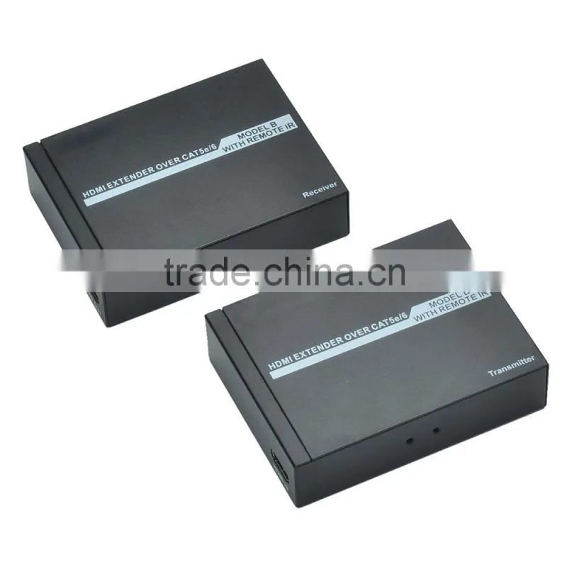 High Cost-effective HDMI Extender over Cat 5e/6 with IR Remote Control