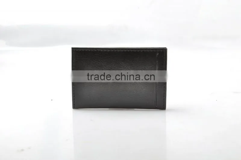 New black RFID blocking leather men's rfid wallet