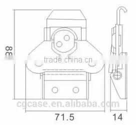 twist lock for wooden case