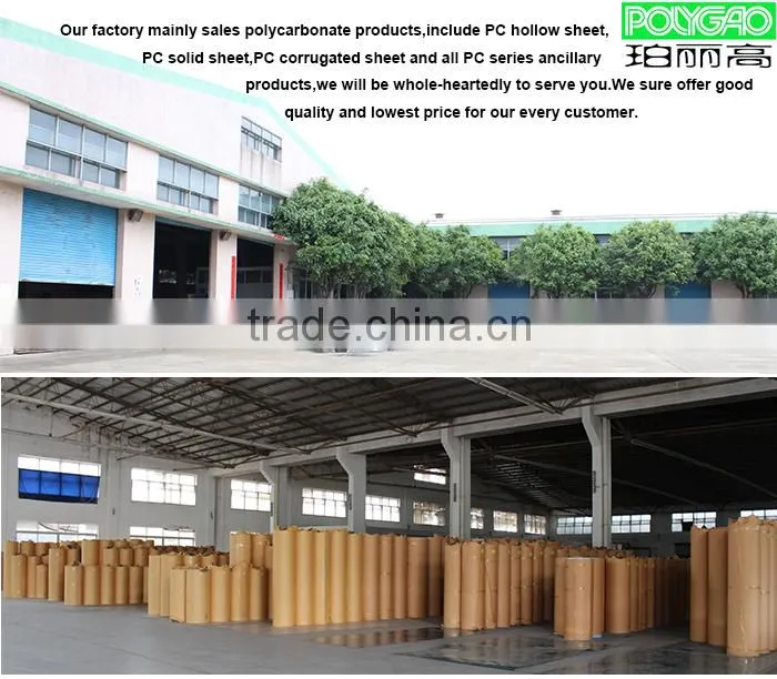 Hot China products wholesale polycarbonate sheet,Roofing light sheet and sunshade for office building