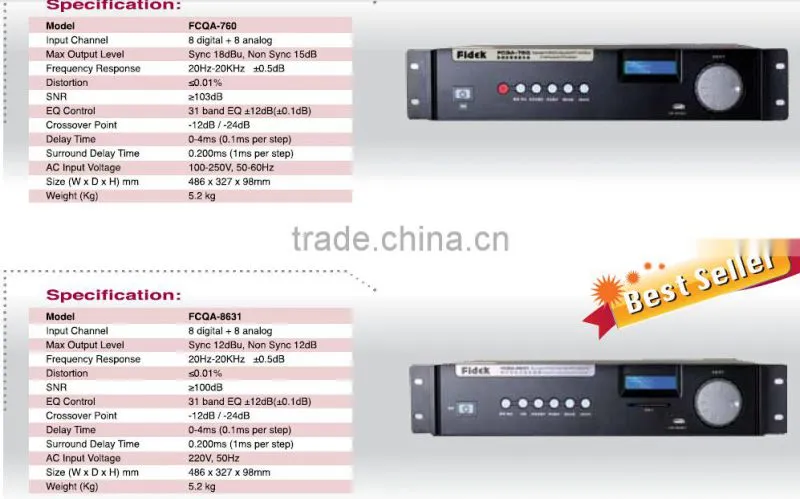 Wholesale Digital Cinema Audio Processor from China top brand