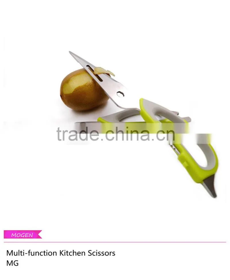 Kitchen Shears with Magnetic Holder,Serrated Blade multifunction Scissors