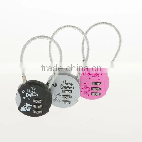 Professional lock manufactures round mini luggage lock in stock